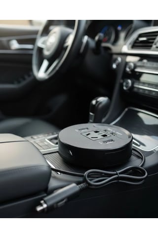 Araç İçi Power Inverter Çoklu Usb Girişli Hızlı Ve Güvenli Şarj Çok Renkli