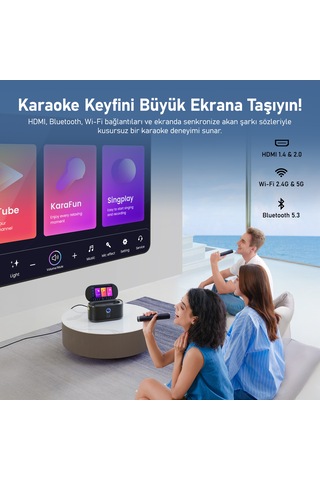 Ikarao Shell S1 280 W Karaoke Bluetooth 5.3 Hoparlör Seti