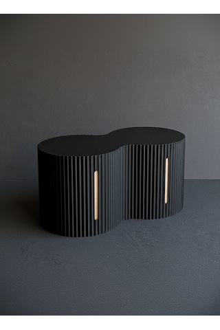 Dekoratif Tuvalet Kağıdı Kutusu 2 Li Rulo Kapasiteli Organizer -14x26x12 Cm Siyah