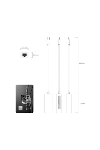 Primex Px-2131c Type-c Usb Rj45 Ethernet 10/100 Çevirici Adaptör Win10/mac/linux Tak Çalıştır