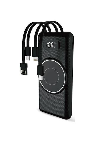 10.000 Mah Taşınabilir Hızlı Şarj Aleti/wireless Powerbank W01