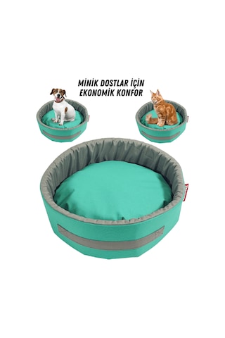 Xpermate Sünger Simit Küçük Irk Köpek Yatağı ve Kedi Yatağı 45 CM