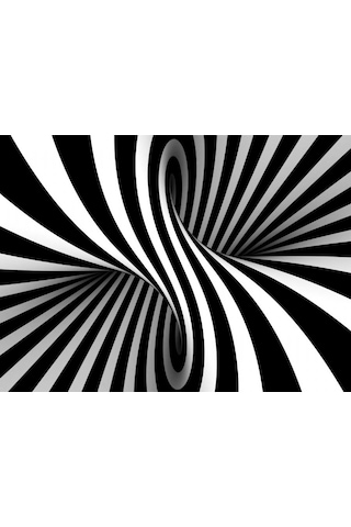Nova Puzzle 1000 Parça Siyah Beyaz Spiral İllüzyon İmkansız Puzzle