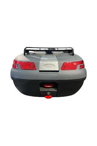 Sl45 Full 45 Litre Gri Bagaj Ve Sırt Dayamalı Motosiklet Arka Çanta Renkli