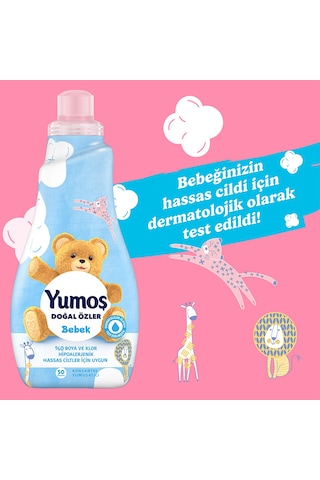 Yumoş Doğal Özler Konsantre Çamaşır Yumuşatıcısı Bebek 1200 Ml 50 Yıkama 3 Adet Diğer