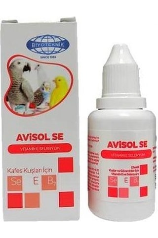 Biyoteknik Avisol-Se Kuşlar İçin Vitamin E ve Selenyum Çözeltisi