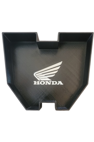 Honda Adv 350 Uyumlu Depo Kapağı Üstü Torpido Bagaj Honda Logolu Beyaz  - Siyah