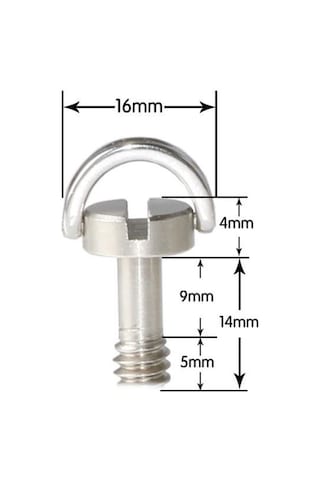 Tripod, Quick Release Plate Içi 1/4 Inç Uzun Şaftlı Tripod Vidas