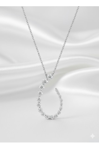 Ariş Pırlanta Fantezi Kolye Beyaz