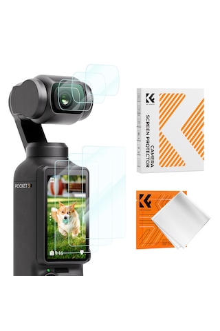 K&f Concept Djı Osmo Pocket 3 Uyumlu Ekran Koruyucu Set