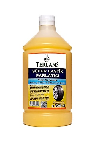 Terlans Lastik Parlatıcı 1 Litre & Uygulama Süngeri Tire Cleaner Extra Glossy
