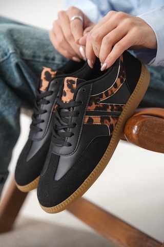 Daxtors Garantili Carina Günlük Ortopedik Kadın Sneaker Spor Ayakkabı Siyah