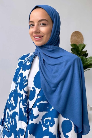 Ka Hijab Penye Şal - İndigo Mavi