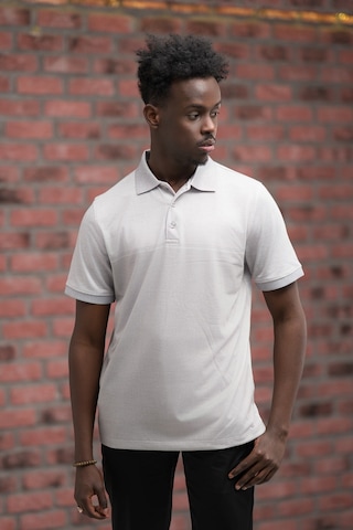 Advante Regular Fit Likralı Pano Desenli Polo Yaka T-shirt Gri