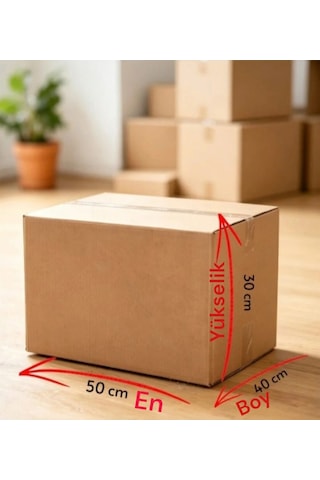 Taşıma Kolisi 50 40 30cm 5 Adet Çift Oluklu Mukavva Taşıma Kolisi 50 40 30cm 5 Adet Çift Oluklu Mukavva