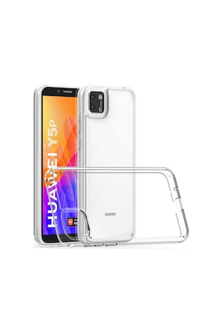 Huawei Y5P Kılıf Zore Coss Şeffaf Sert Silikon Kılıf Renksiz