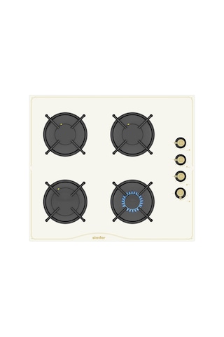 Simfer 9 Fonksiyon Retro Bej 3'lü Ankastre Set (8218 Fırın + 3326 Ocak + 8716 Davlumbaz)