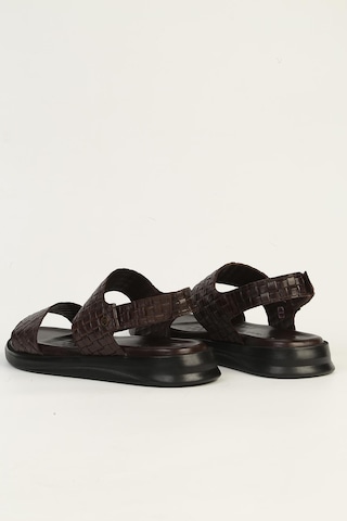 Pierre Cardin Hakiki Deri Kahve Erkek Sandalet Pc-7334 Kahverengi