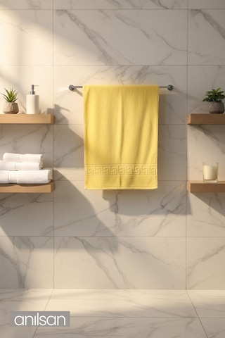 2'li Sarı Greek El Havlusu - 50x90 Cm, 225 Gr, %100 Pamuk, Spa Ve Otel Havlusu Sarı