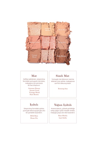 Dasique Mat Ve Işıltılı Renk Seçenekleri Sunan Far Paleti Shadow Palette 05 Sunset Muhly 05 Sunset Muhly