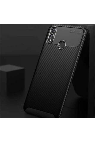 Huawei Honor Play Kılıf Zore Negro Silikon Kapak Kahverengi