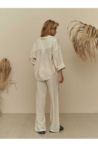 Mai Collection Mai Studios Co. Bohemai Salerno Coconut Düğme Bej Takım Bej