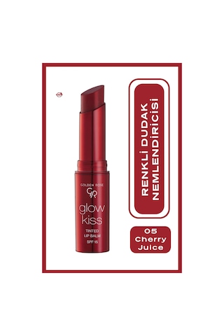 Golden Rose Glow Kiss Tinted Shea Yağı Hyaluronik Asit Ve Vitamin E İçeren Renkli Dudak Balmı 05 Cherry Juice