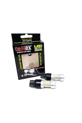 Femex  Platinum T20-7443-15W- Dipsiz Çift Duy Led Ampul Beyaz Merc