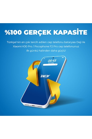 Deji Xiaomi Redmi K30 Pro / Pocophone F2 Pro Uyumlu Mucize Batarya