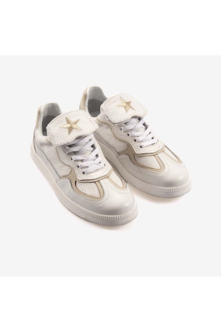 Rouge Hakiki Deri Kadın Spor & Sneaker Ayakkabı 6633 Beyaz