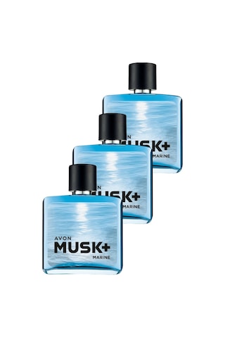 Avon Musk+ Marine Erkek Parfüm EDT 3 x 75 ML