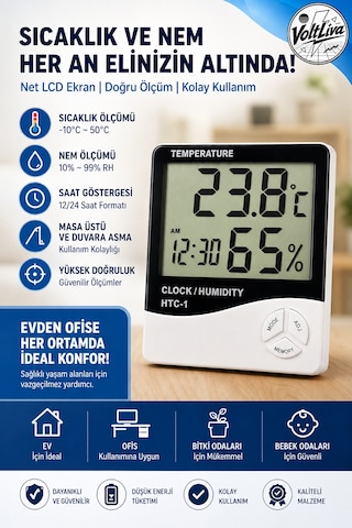 Htc-1 Termometre & Nem Ölçer