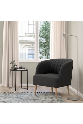 Ikea Koyu Gri Lüks Berjer Koltuk