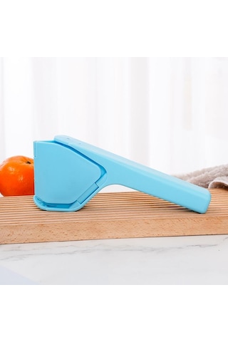 1 Adetmanuel Taşınabilir Sıkacak Çok Fonksiyonlu Ev Tipi Gıda Sınıfı Sıkacak Küçük Limon Kalınlaştırıcı Plastik Sıkacak Mutfak Aksesuarları Mavi