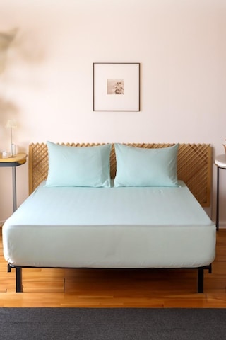 Moosh Çift Kişilik Lastikli Çarşaf Takımı Mint Yeşili