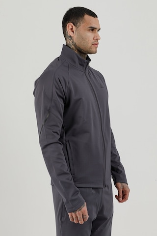 Airlife Power 22 Cr Line Tam Boy Fermuarlı Erkek Dik Yaka Sweatshirt Smoked Füme