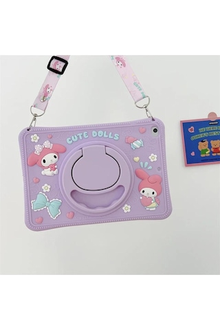 Ennar Lenovo Tab M9 Tb310fu 9 İnç Cute Dolls Askılı Standlı Tablet Kılıfı+tablet Kalemi Arka Kapak