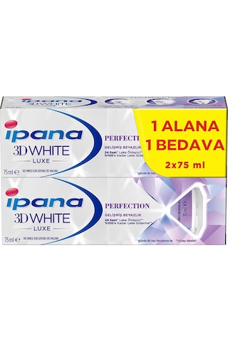 İpana 3 Boyutlu Beyazlık Luxe Perfection Diş Macunu 2x75 ml