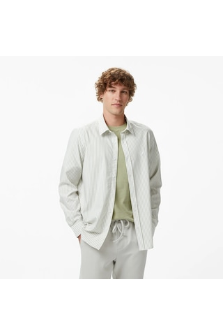 Nautica Regular Fit Çizgili Erkek Gömlek W65445t Yeşil