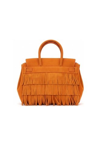 Voi Luxe Sierra Turuncu - Hermes Model Süet Çanta Çok Renkli