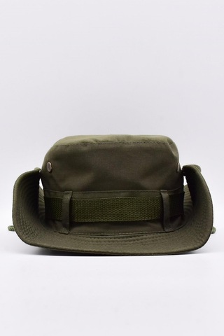 Külah Haki Yeşil Outdoor Şapka Uv Korumalı Bucket Safari Şapkası - Haki