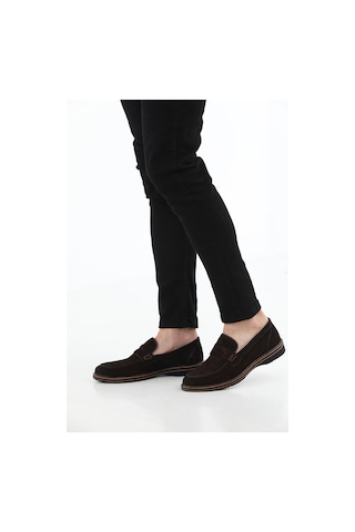 M.Karaca Hakiki Süet Deri Ortopedik Klasik Erkek Ayakkabı K.Kahve