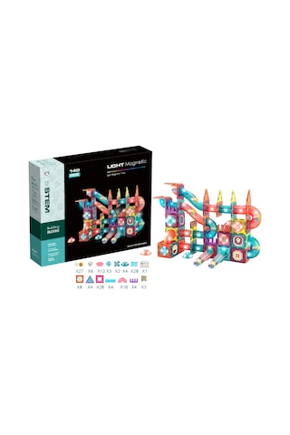 Magnetic Tiles Light Version 140 Parça / Ch1174