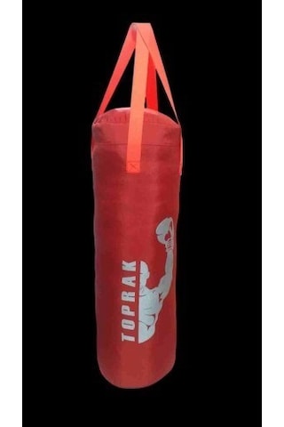Boks Torbası Eldiven Ve Karabina İçi Dolu 60x22cm Kırmızı Renkli.