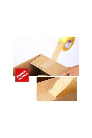 Badem10 10 Adet Onestar Koli Bandı 45 Mm X 100 Mt Şeffaf Güçlü Yapışkanlı Kopmayan Bant Diğer