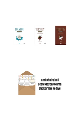Tolstoy Bütün Eserleri 18 + Tolstoy Bütün Eserleri 14 + Tolstoy Bütün Eserleri 14 Ciltli + Okuma Sticker'ları