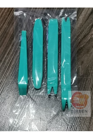 Araç Oto Teyp Torpido Kapı Sökme Aparatı Araç 4'Lü Set4 Yeşil N11.3378