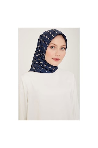 Belli İpek Eşarp - 4006-03 Lacivert Twill