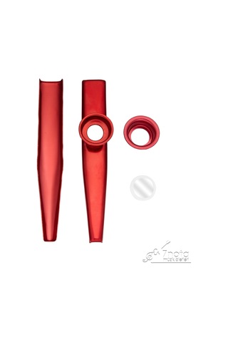 Raymond Joes Stmk5 Metal Kazoo - Kırmızı Kazoo Alüminyum Alaşım