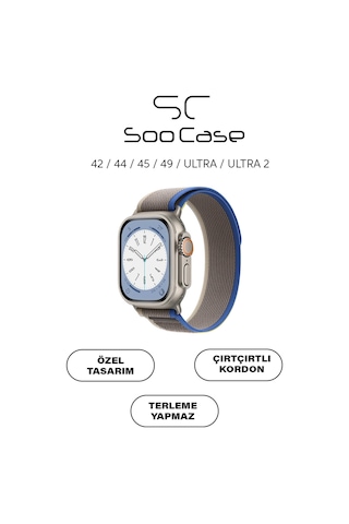 Apple Watch Uyumlu Alpine Kumaş Kordon 42-44-45-49 Mm Soo-112